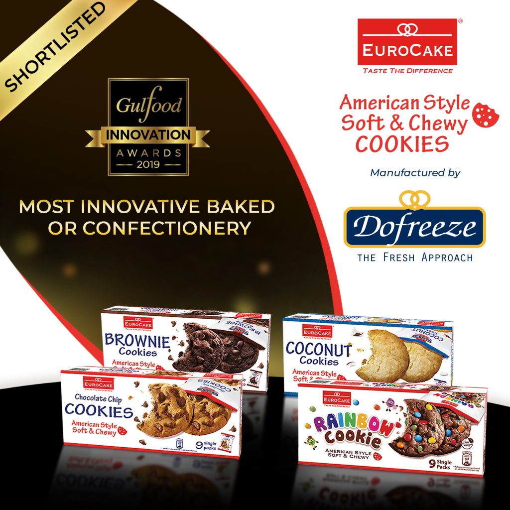 Eurocake Soft and Chewy Cookie Range Shortlisted for Gulfood Innovation Awards 2019